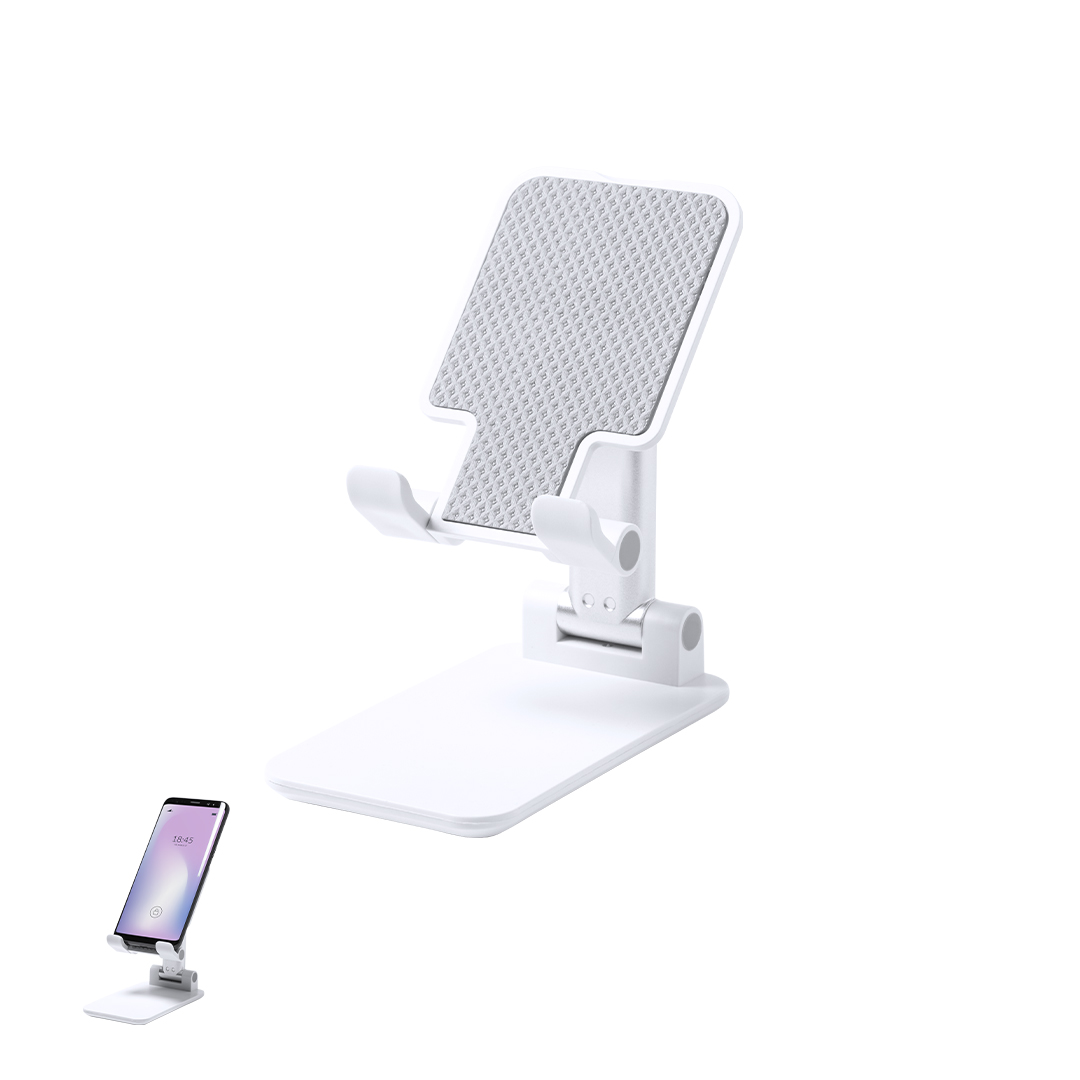 Suporte dobrável branco para smartphone e tablet Reviton