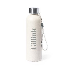 Garrafa em PE às riscas 600 ml com tampa inox Wistel – foto 2