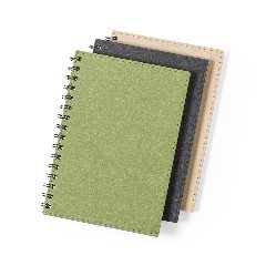 Caderno A5 de argolas em cartão reciclado Idina – foto 4