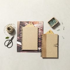 Caderno A5 de argolas em cartão reciclado Idina – foto 7