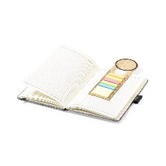 Régua marcador de livro em bambu com notas adesivas Tecin – foto 3