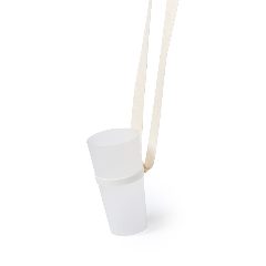 Lanyard porta-copos com fita de algodão e suporte em silicone Felin – foto 3