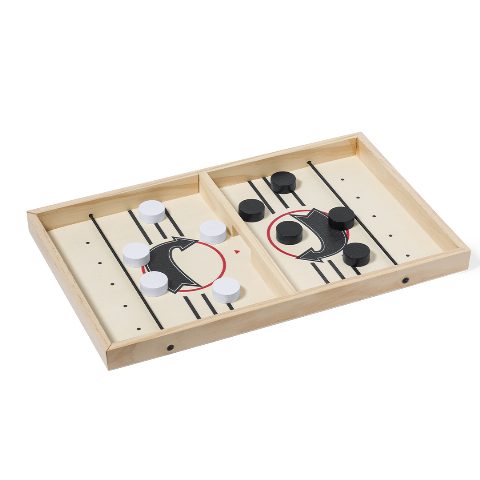 Jogo de mesa de fichas com elástico em madeira Wolen