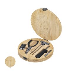 Conjunto de ferramentas em caixa de bambu 15 peças Rosen