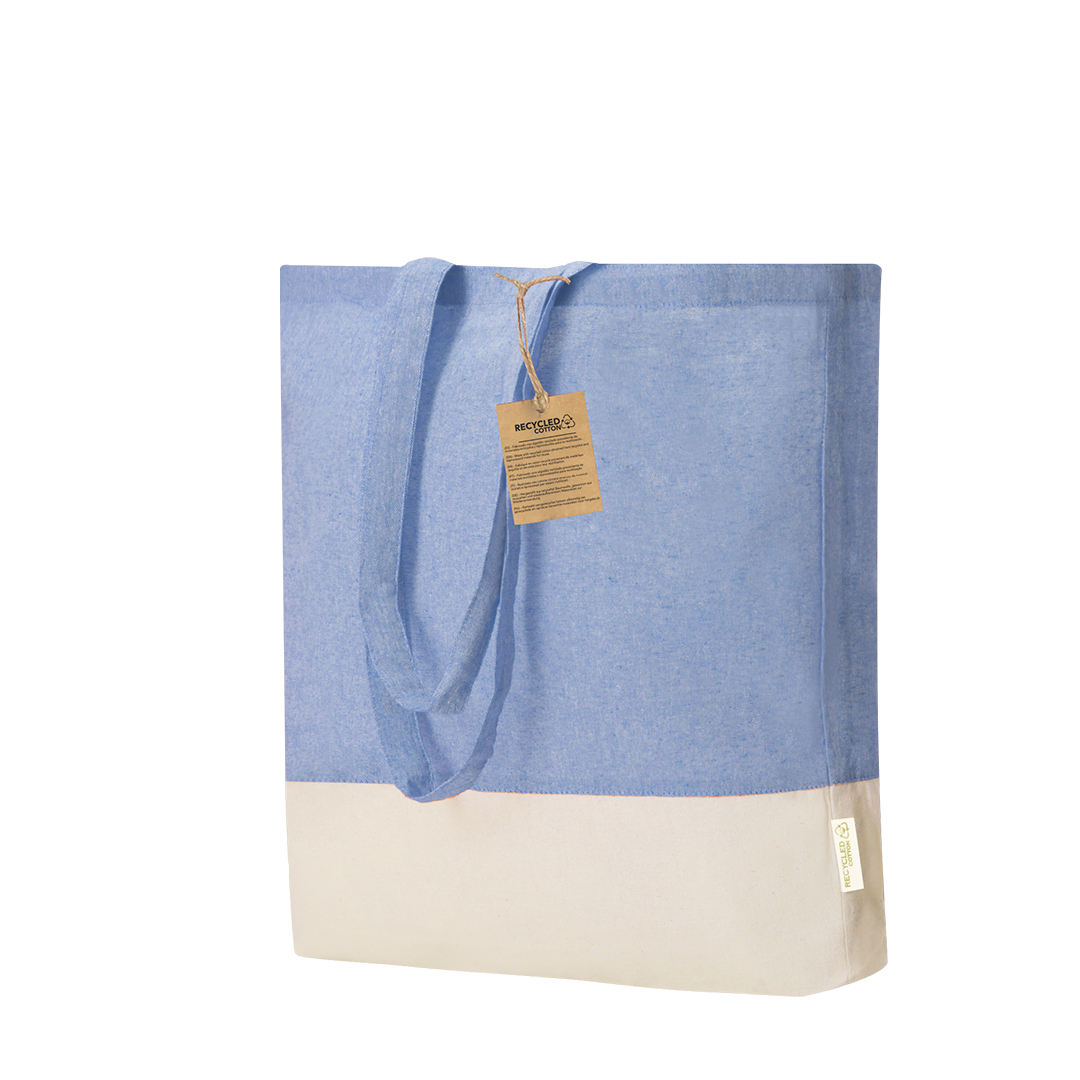 Saco em algodão reciclado 120 g/m² com fole Kauna