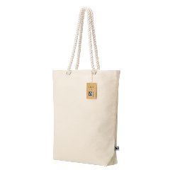 Saco em algodão Fairtrade 280 g/m² com alças de corda Hexa – foto 3