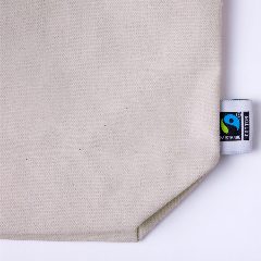Saco em algodão Fairtrade 280 g/m² com alças de corda Hexa – foto 5