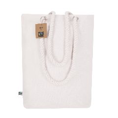 Saco em algodão Fairtrade 280 g/m² com alças de corda Hexa – foto 6