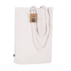 Saco em algodão Fairtrade 280 g/m² com alças de corda Hexa – foto 7
