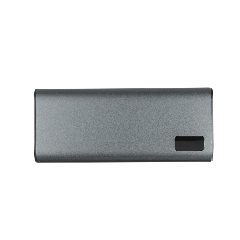 Power bank 10.000 mAh em alumínio reciclado cromado Hampton – foto 5