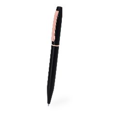 Conjunto esferográfica e roller preto e ouro rosa Mobex – foto 3