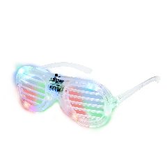 Óculos de festa com 6 LEDs e lentes em grelha Tarsem