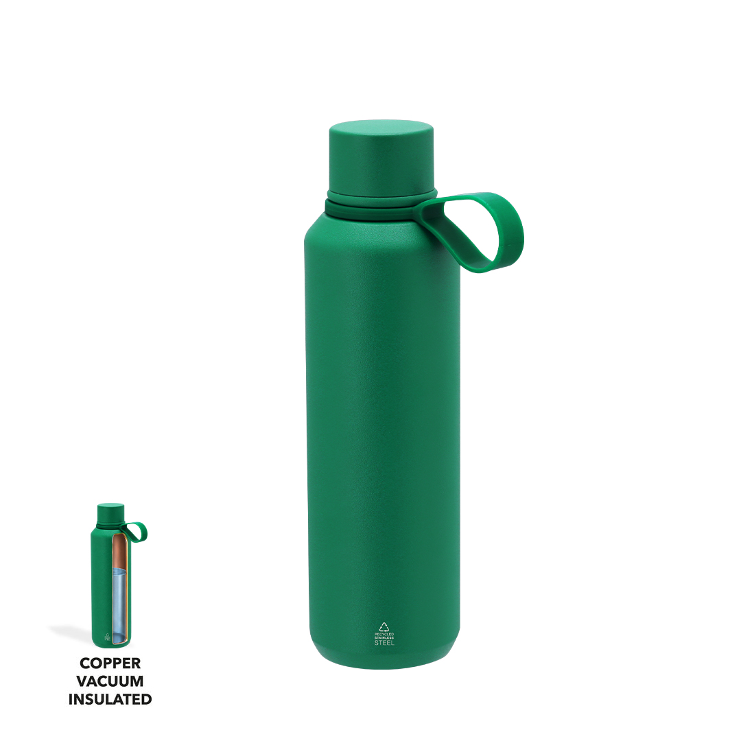 Garrafa térmica em aço inox reciclado 630 ml Yomar