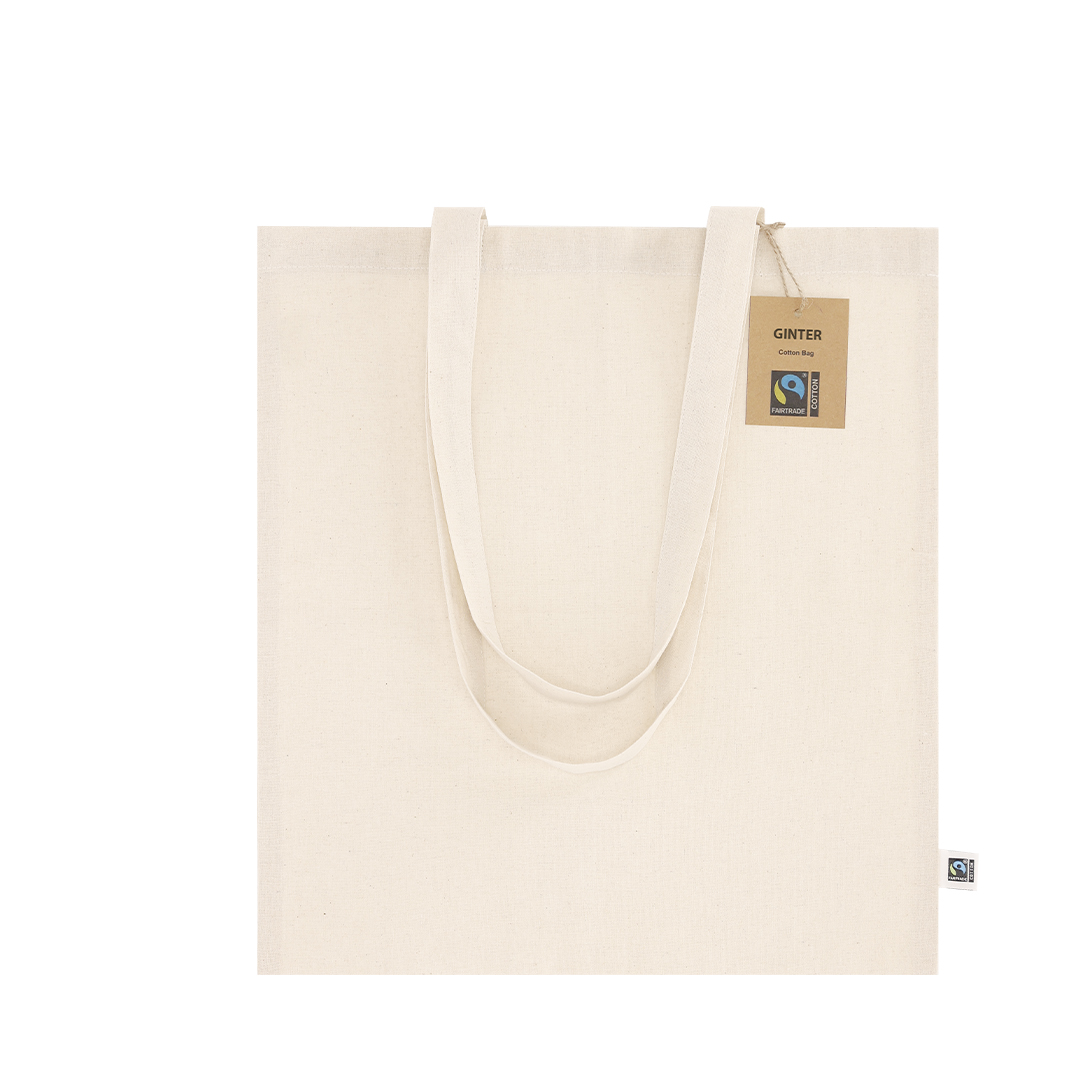Saco em algodão Fairtrade 140 g/m² Ginter