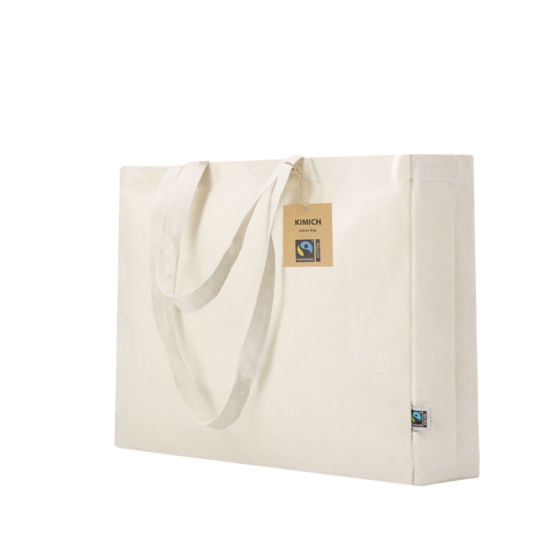Saco em algodão Fairtrade 220 g/m² até 10 kg Kimich