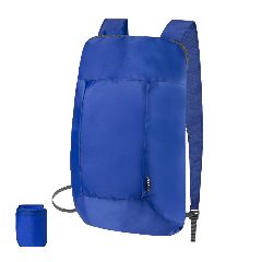 Mochila dobrável em RPET 210D com fecho Redrax
