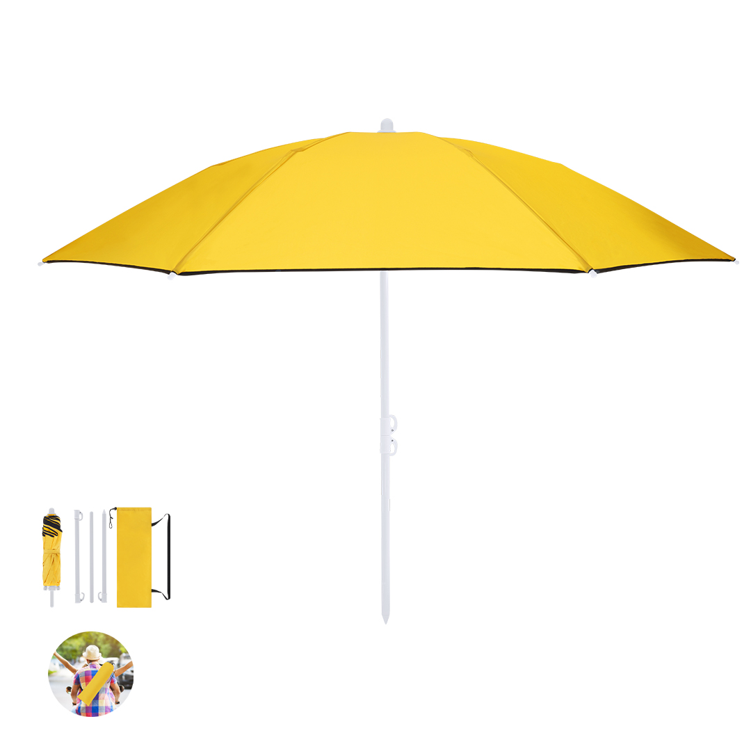 Guarda-sol de praia dobrável 160 cm com proteção UV Misarya