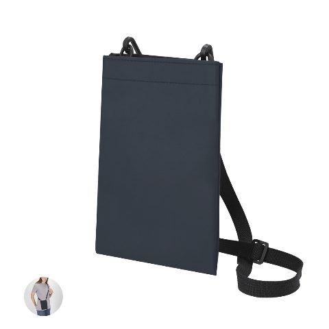 Bolsa porta-objetos em PU com fole extensível Crustyn