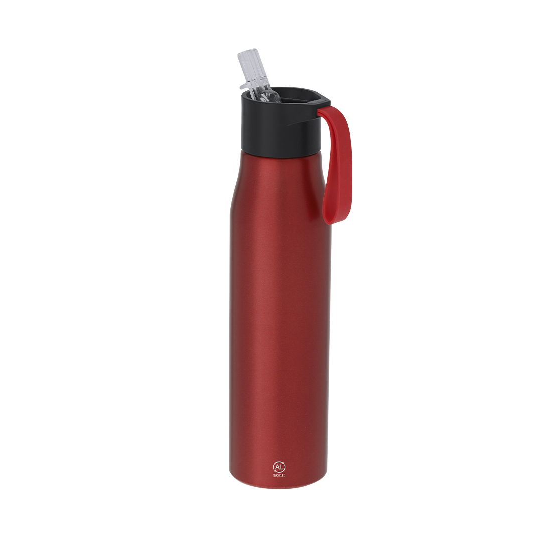 Garrafa em alumínio reciclado 700 ml com palhinha Thorup