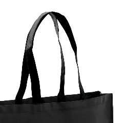 Saco em non-woven 100 g/m² com fole e asas pretas Tucson – foto 3