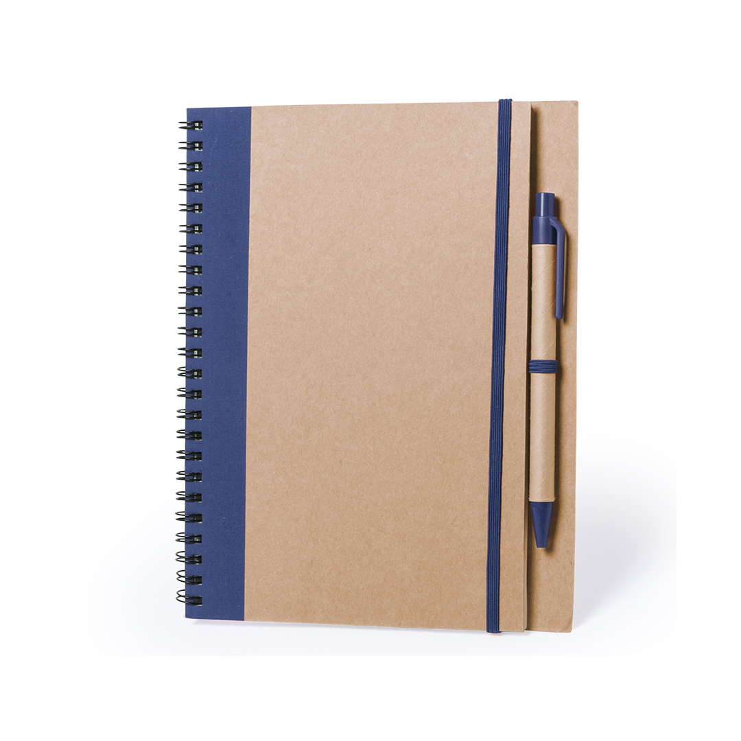 Caderno de argolas bicolor em cartão reciclado Tunel