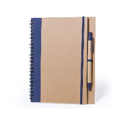 Caderno de argolas bicolor em cartão reciclado Tunel