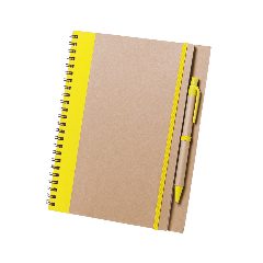 Caderno de argolas bicolor em cartão reciclado Tunel – foto 4