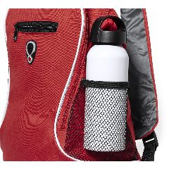 Mochila em poliéster 600D com saída para auriculares Humus – foto 2
