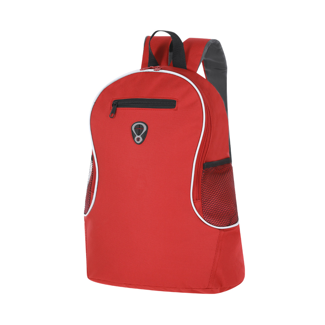 Mochila em poliéster 600D com saída para auriculares Humus