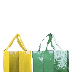 Conjunto de 3 sacos de reciclagem em PP laminado Lopack – foto 3