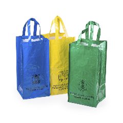 Conjunto de 3 sacos de reciclagem em PP laminado Lopack – foto 4