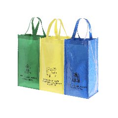 Conjunto de 3 sacos de reciclagem em PP laminado Lopack – foto 6