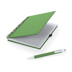 Caderno de argolas em cartão reciclado com esferográfica Koguel – foto 3