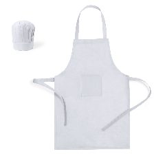 Conjunto de avental e chapéu de cozinheiro para criança Legox