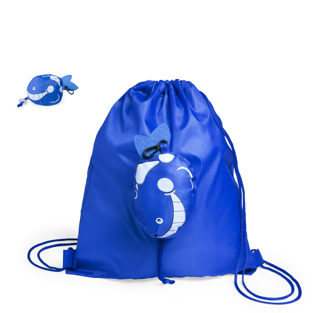 Mochila de cordão dobrável infantil em forma de animal Kissa