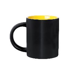 Caneca de cerâmica preta 350 ml para gravação a laser Bafy – foto 4