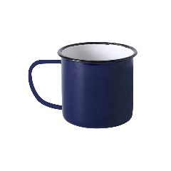 Caneca metálica vintage 380 ml com rebordo preto Wilem – foto 2