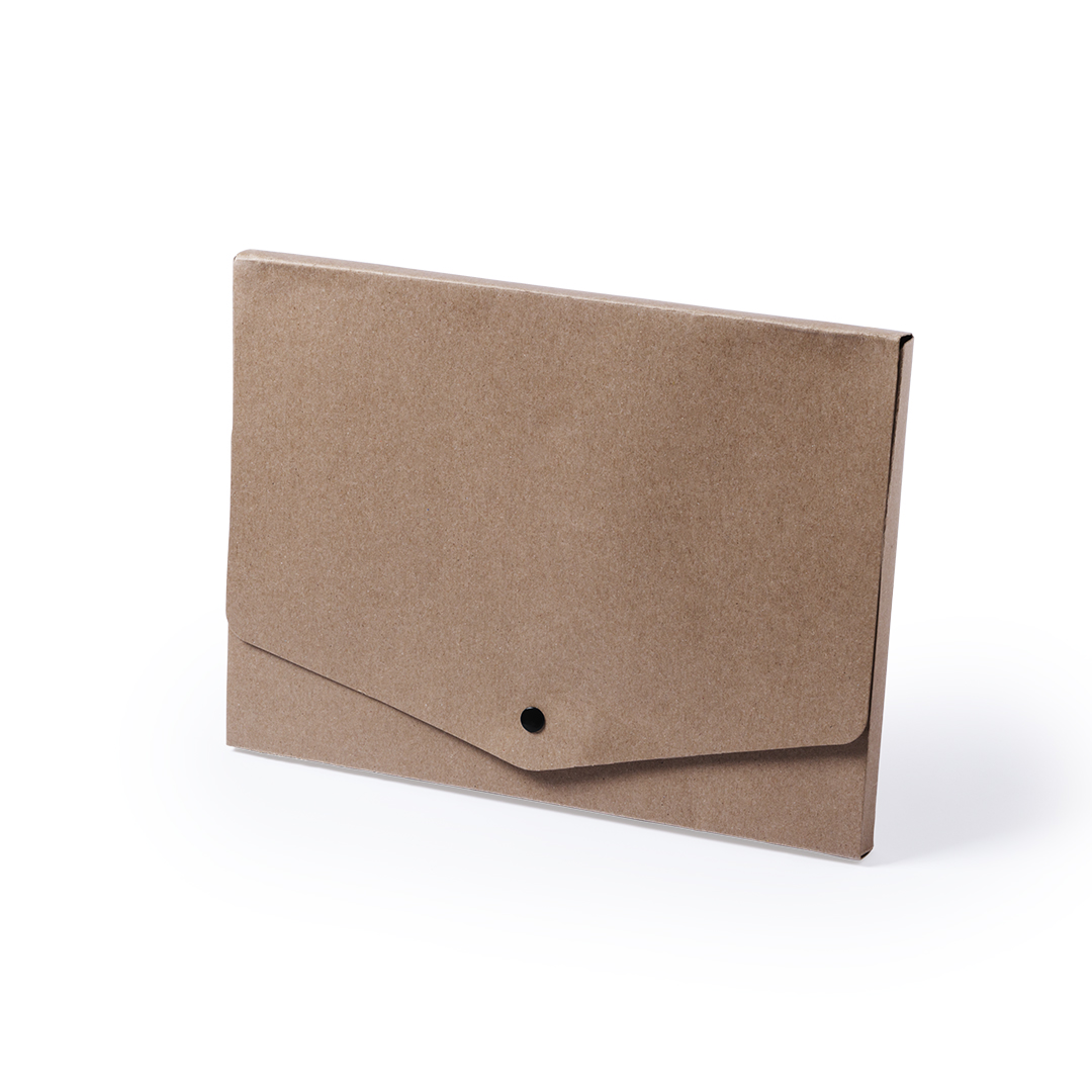 Pasta porta-documentos em cartão reciclado com aba Damany