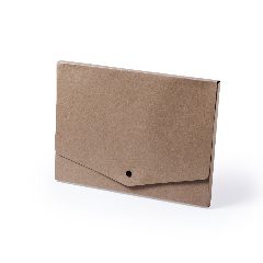 Pasta porta-documentos em cartão reciclado com aba Damany