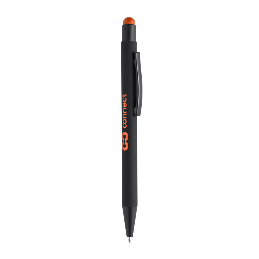 Esferográfica stylus preta para gravação a laser Yaret