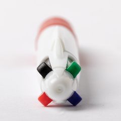 Esferográfica 4 cores em corpo branco Clessin – foto 3