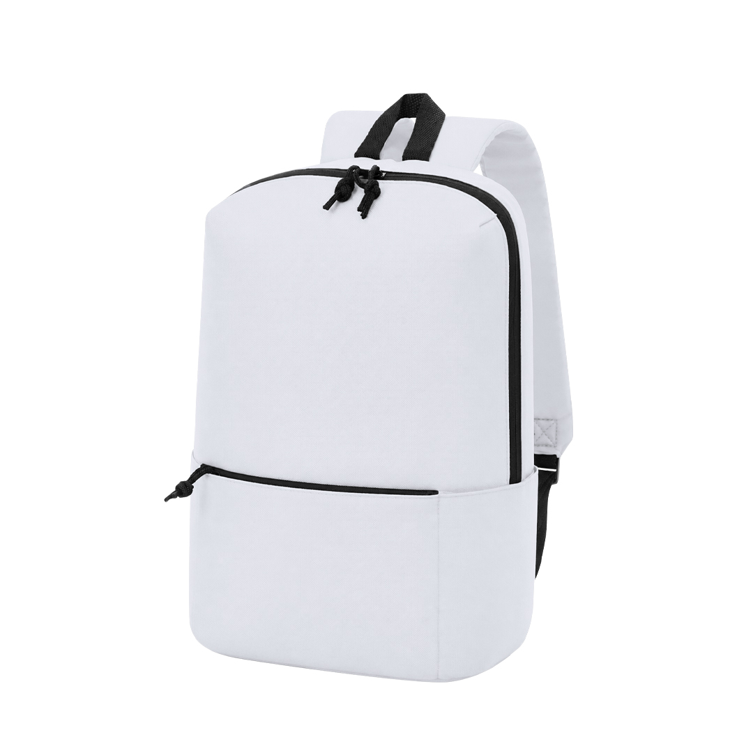 Mochila em 600D branca para sublimação Galpox