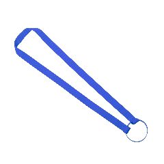 Lanyard porta-copos com fita de poliéster e suporte em silicone Frinly – foto 3