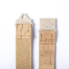 Lanyard em cortiça natural com mosquetão giratório Bespal – foto 2