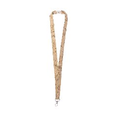 Lanyard em cortiça natural com mosquetão giratório Bespal