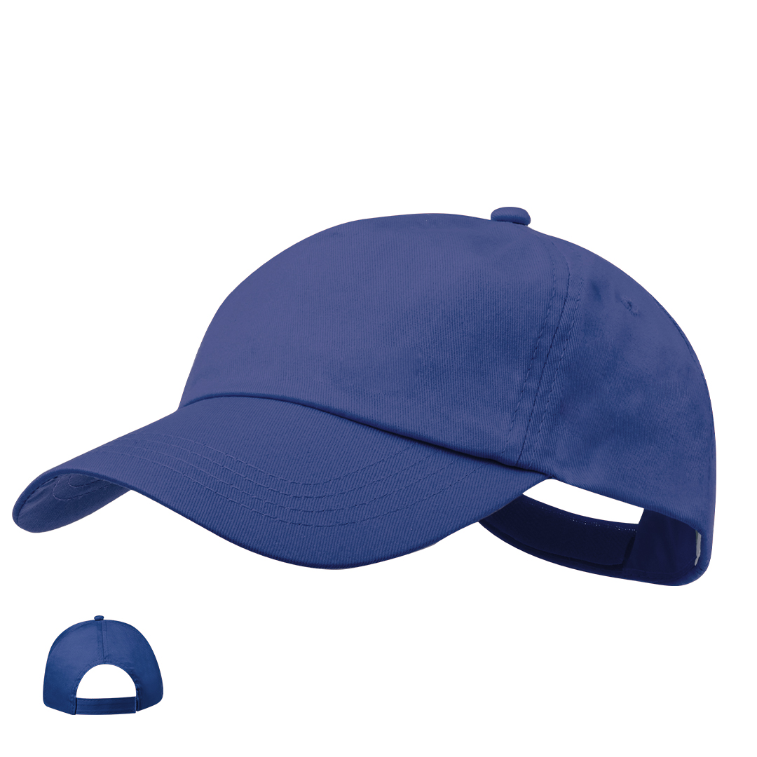 Boné de 5 painéis em algodão com velcro Sport
