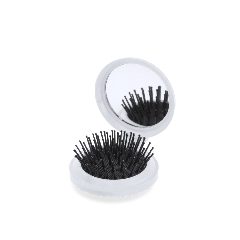 Escova de cabelo dobrável com espelho Glance
