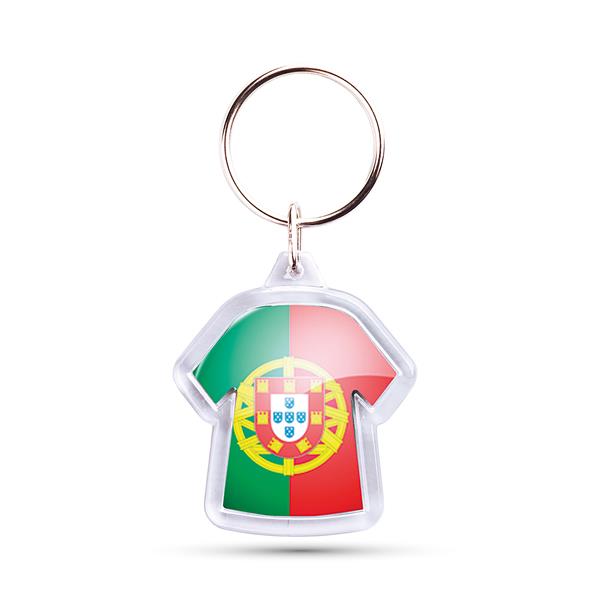 Porta-chaves em forma de t-shirt com fotografia CR-X