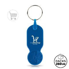 Porta-chaves com ficha de carrinho 1,00 € Key01