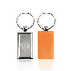 Porta-chaves retangular em plástico e metal Reckey